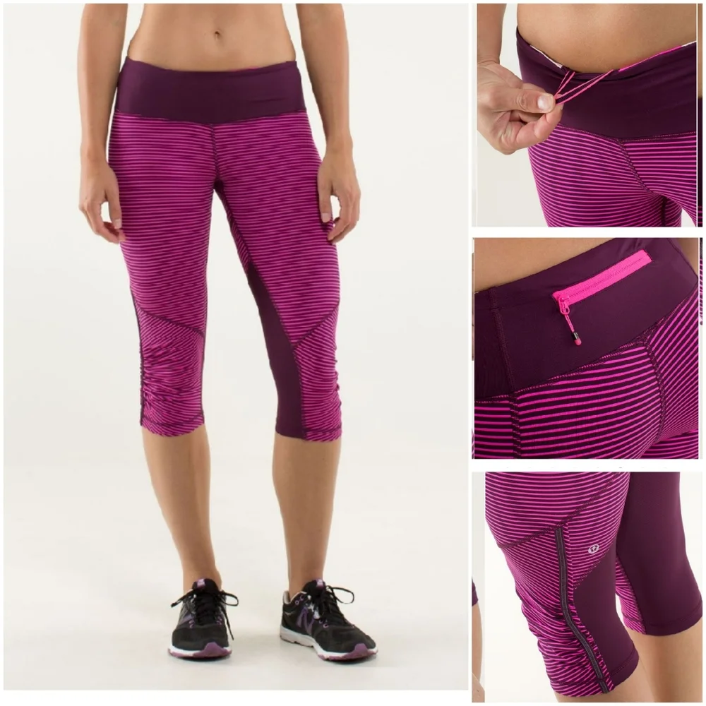 Lululemon Run for your Life‎ Crop Sz 4